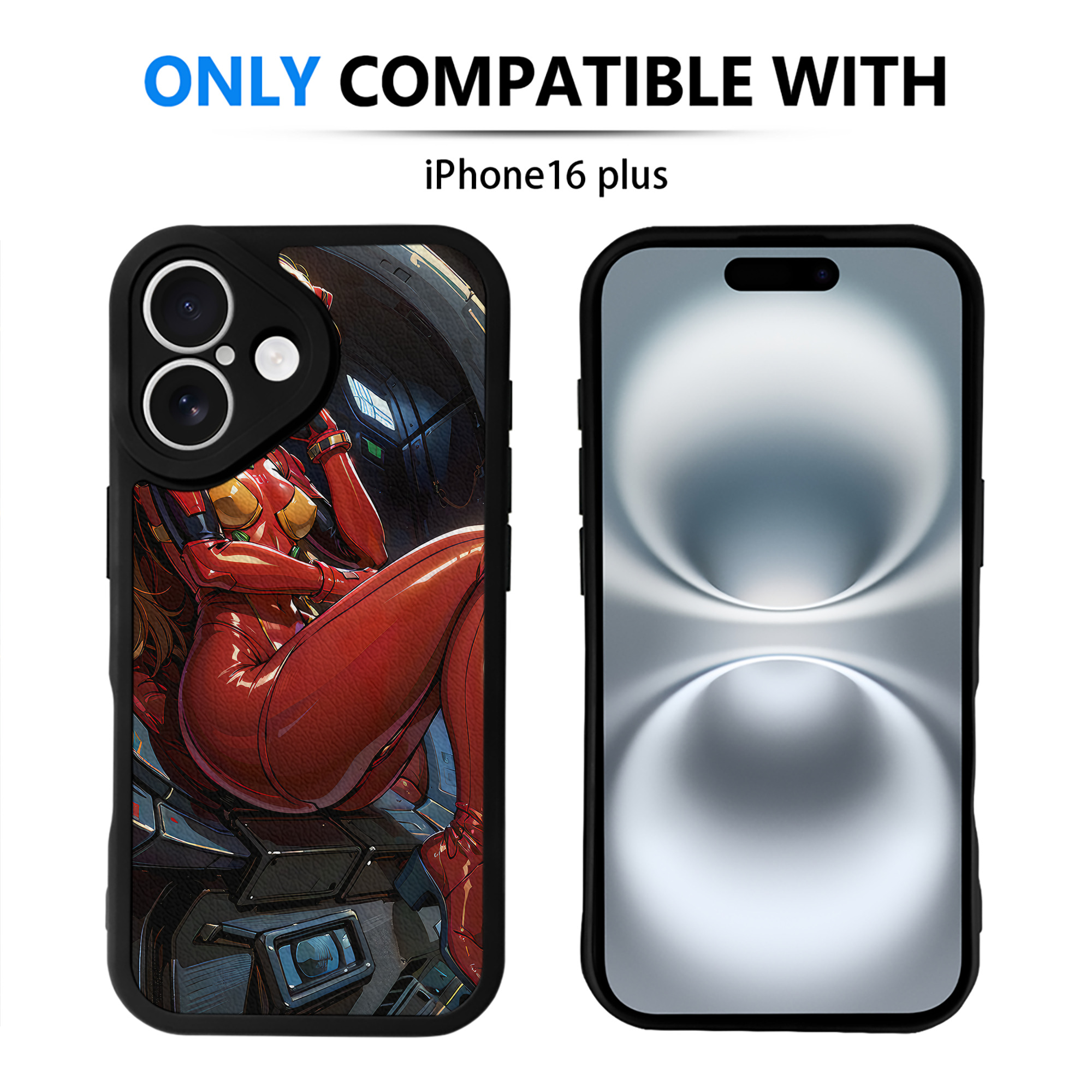 （画像用） EVA 新世紀エヴァンゲリオン 【iPhone 16シリーズ対応】シリコンスマホケース（レザー調） 材質：シリコン
